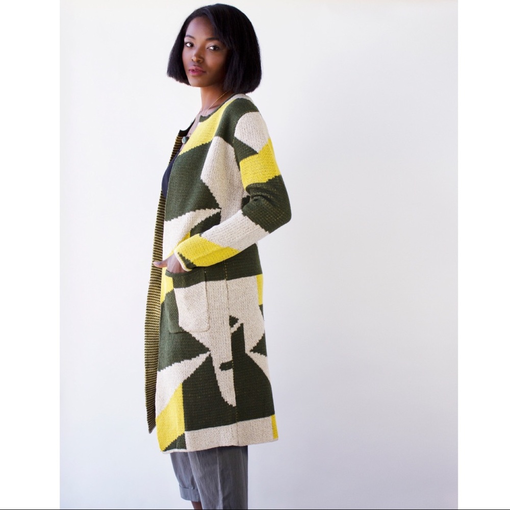 Geometric Cardigan